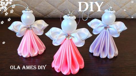 how to make a ribbon angel|ribbon angel pattern.